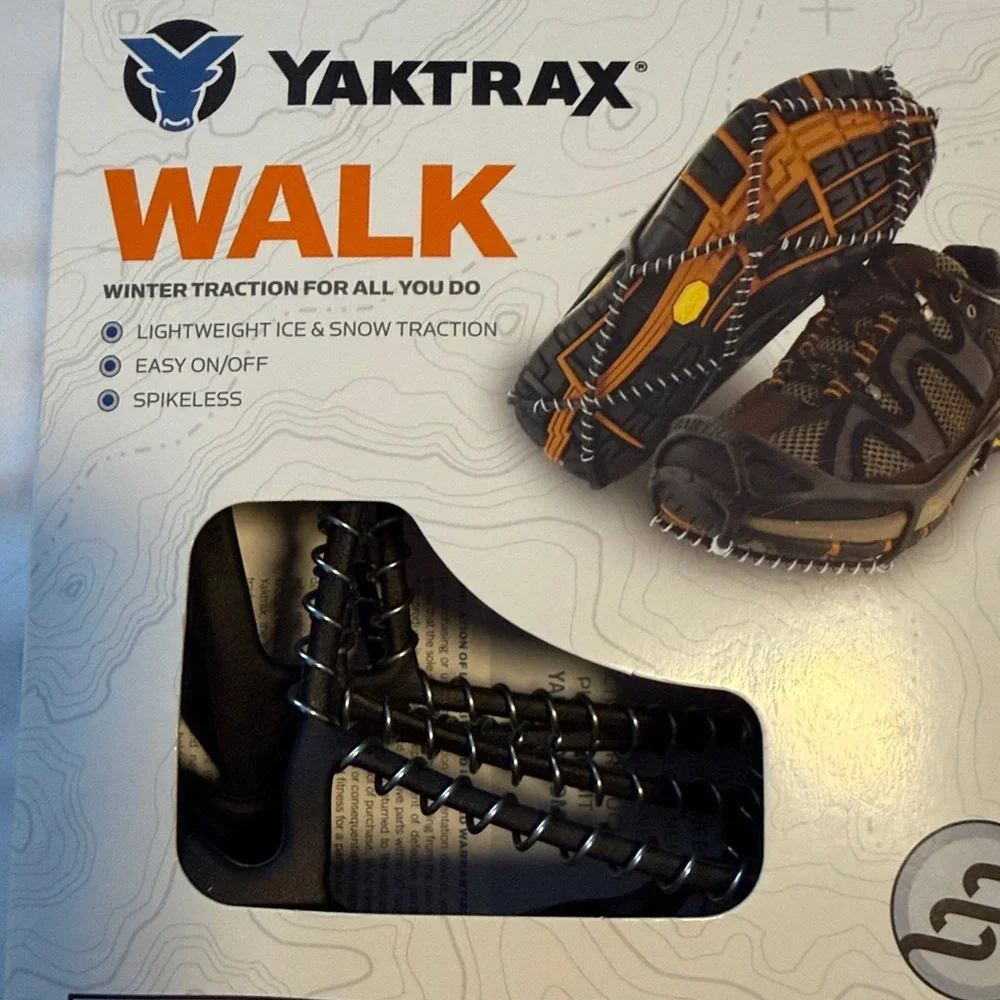 Yaktrax Black Walk Traction Cleats